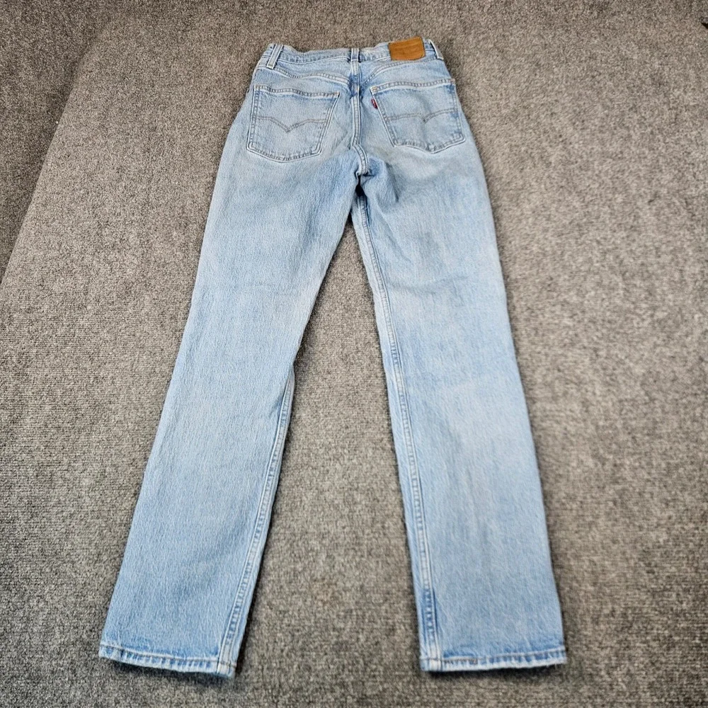 Levis Premium 70s High Slim Straight Jeans Light Wash Blue W27 L31 A0898-0019